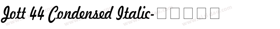 Jott 44 Condensed Italic字体转换